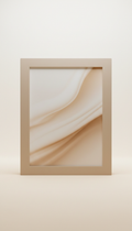 AI digital photo frame in soft mocha edition